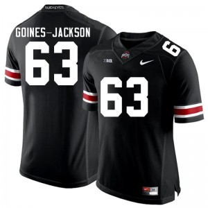 Men Julian Goines-Jackson Black Ohio State Buckeyes Football #63 Jersey 418946-262