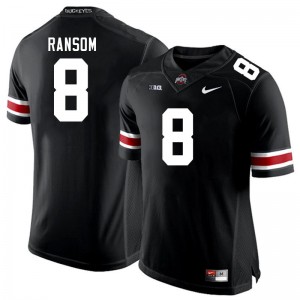 Men Lathan Ransom Black OSU Football #8 Jersey 811117-744