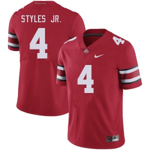Men Lorenzo Styles Jr. Red Ohio State Football #4 Jersey 600337-828