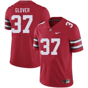 Men Nigel Glover Red Ohio State Buckeyes Football #37 Jersey 156789-283