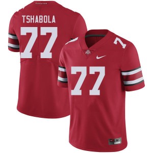 Men Tegra Tshabola Red Ohio State Buckeyes Football #77 Jersey 507835-872
