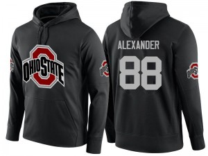 Men AJ Alexander Black Ohio State Name-Number #88 Hoodies 411215-605