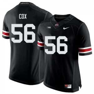 Men Aaron Cox Black Ohio State Buckeyes Football #56 Jersey 546612-237