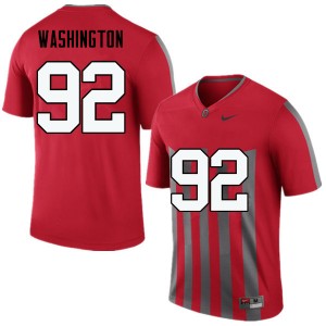 Men Adolphus Washington Throwback Ohio State Football #92 Jersey 464201-756