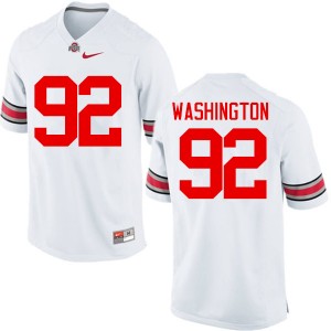 Men Adolphus Washington White Ohio State Football #92 Jersey 730982-314