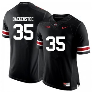 Men Alex Backenstoe Black OSU Football #35 Jersey 845087-556