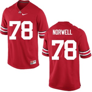 Men Andrew Norwell Red Ohio State Football #78 Jersey 602796-183