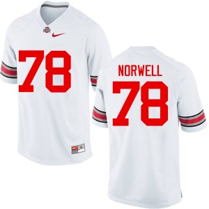 Men Andrew Norwell White OSU Buckeyes Football #78 Jersey 244861-163