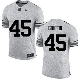 Men Archie Griffin Gray OSU Football #45 Jersey 289463-478