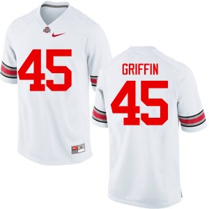 Men Archie Griffin White OSU Buckeyes Football #45 Jersey 545335-864