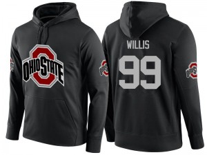 Men Bill Willis Black Ohio State Buckeyes Name-Number #99 Hoodies 825952-649