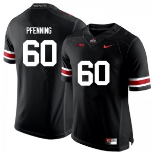Men Blake Pfenning Black Ohio State Football #60 Jersey 277950-347