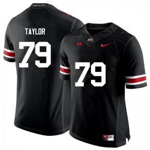Men Brady Taylor Black Ohio State Buckeyes Football #79 Jersey 324354-520