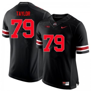 Men Brady Taylor Black OSU Buckeyes Football #79 Jersey 444511-845