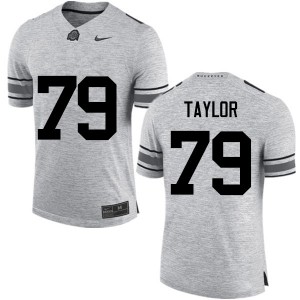 Men Brady Taylor Gray OSU Buckeyes Football #79 Jersey 223814-358