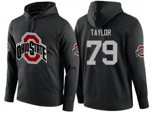 Men Brady Taylor Black Ohio State Name-Number #79 Hoodies 652238-386