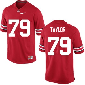 Men Brady Taylor Red OSU Buckeyes Football #79 Jersey 212591-676