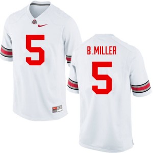 Men Braxton Miller White Ohio State Football #5 Jersey 702439-300