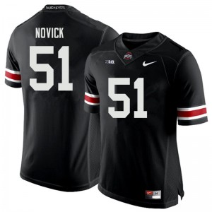 Men Brett Novick Black OSU Buckeyes Football #51 Jersey 876904-792