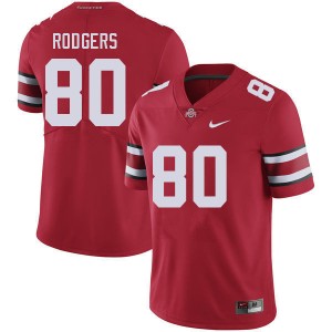 Men Bryson Rodgers Red Ohio State Buckeyes Football #80 Jersey 618915-451
