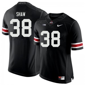 Men Bryson Shaw Black Ohio State Buckeyes Football #38 Jersey 681410-345
