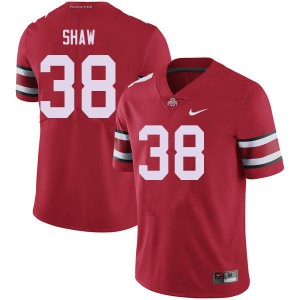 Men Bryson Shaw Red Ohio State Football #38 Jersey 749830-918