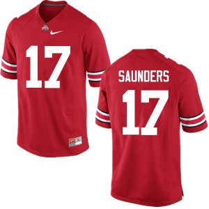 Men C.J. Saunders Red Ohio State Buckeyes Football #17 Jersey 548876-606