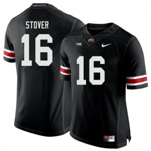 Men Cade Stover Black OSU Buckeyes Football #16 Jersey 765332-423
