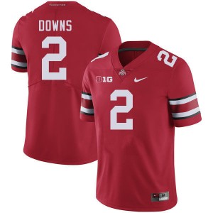 Men Caleb Downs Red Ohio State Buckeyes Football #2 Jersey 890193-671