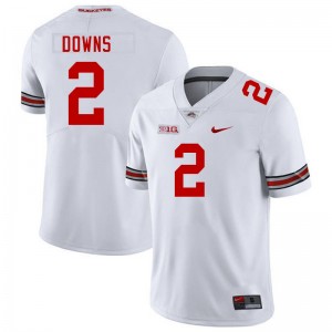 Men Caleb Downs White Ohio State Football #2 Jersey 388258-116
