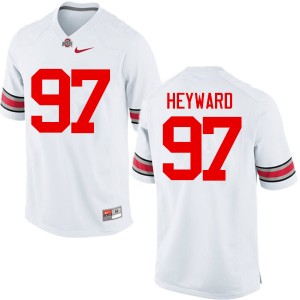 Men Cameron Heyward White Ohio State Football #97 Jersey 236686-560