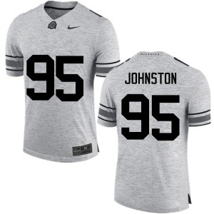 Men Cameron Johnston Gray OSU Football #95 Jersey 309806-349