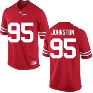 Men Cameron Johnston Red OSU Buckeyes Football #95 Jersey 879965-458