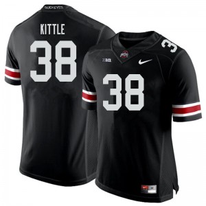 Men Cameron Kittle Black Ohio State Football #38 Jersey 776324-248
