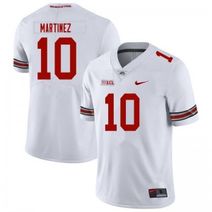 Men Cameron Martinez White OSU Football #10 Jersey 212389-223
