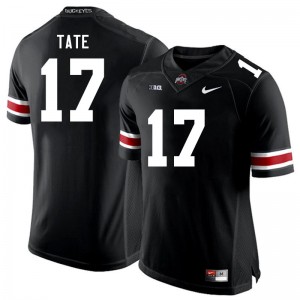 Men Carnell Tate Black OSU Buckeyes Football #17 Jersey 538638-828