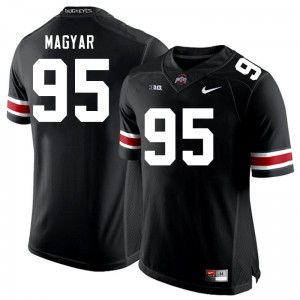 Men Casey Magyar Black Ohio State Football #95 Jersey 366280-889