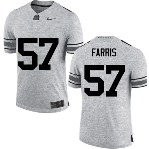 Men Chase Farris Gray Ohio State Football #57 Jersey 199342-798