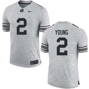 Men Chase Young Gray Ohio State Football #2 Jersey 531069-720