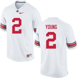 Men Chase Young White Ohio State Football #2 Jersey 693225-793