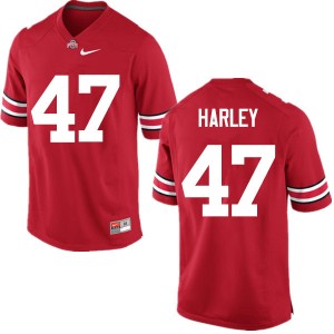 Men Chic Harley Red Ohio State Football #47 Jersey 856643-364