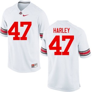 Men Chic Harley White Ohio State Football #47 Jersey 666802-373