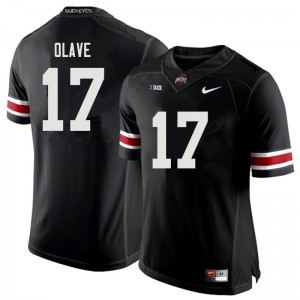 Men Chris Olave Black Ohio State Football #17 Jersey 111574-178