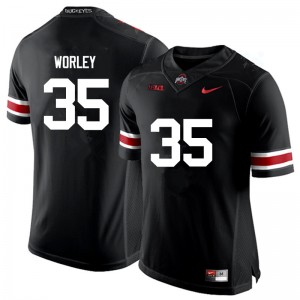 Men Chris Worley Black OSU Football #35 Jersey 629968-168