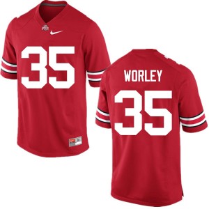 Men Chris Worley Red Ohio State Football #35 Jersey 524935-947