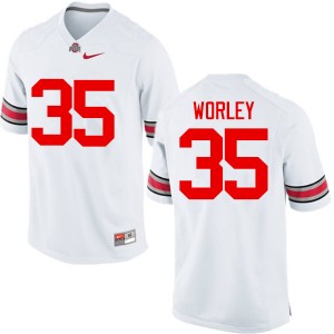 Men Chris Worley White OSU Buckeyes Football #35 Jersey 878901-913