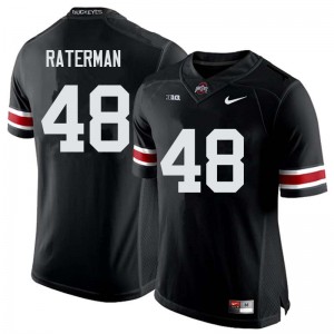 Men Clay Raterman Black Ohio State Buckeyes Football #48 Jersey 852503-708
