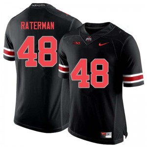 Men Clay Raterman Blackout OSU Football #48 Jersey 183715-853