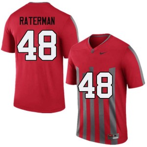 Men Clay Raterman Throwback OSU Buckeyes Football #48 Jersey 415415-277