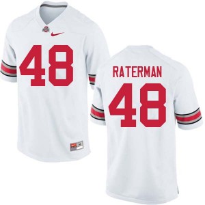 Men Clay Raterman White Ohio State Football #48 Jersey 599556-818